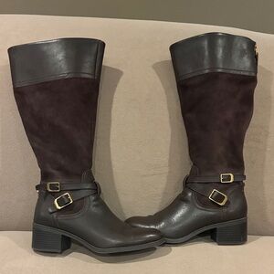 Franco Sarto Lizbeth riding boots with optional extra wide calf room size 10